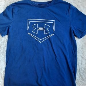 Underarmour youth large blue t-shirt